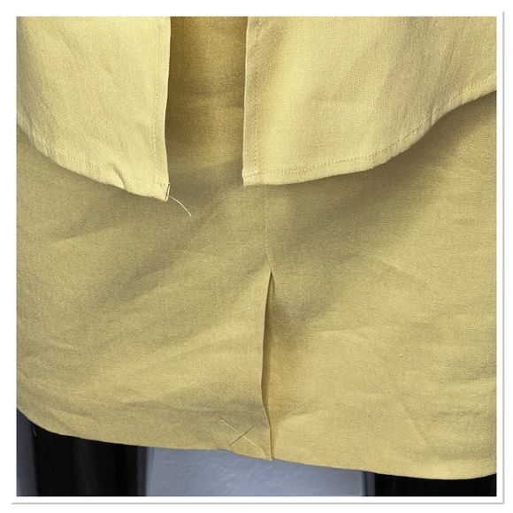 Antonio Melani Julia Dress Yellow Linen Blend Lagenlook Layered-Look Size 2 NWT - Picture 8 of 11